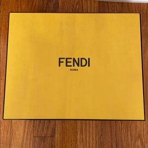 Fendi shoe box and 2 dust bag set.